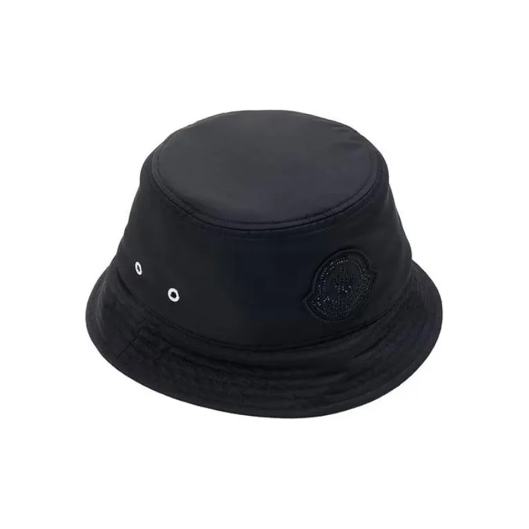 Moncler Polyamide Bucket Hats Unisex Black-0