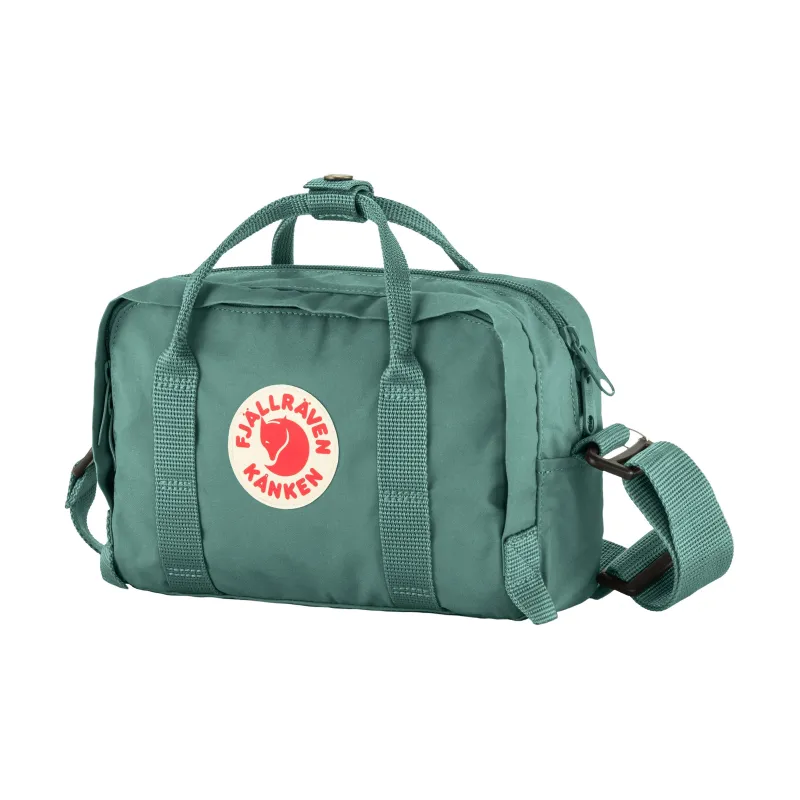Fjallraven Kanken Vinylon One Shoulder Crossbody Portable Fanny Pack Large Size Men's Frost Green-1