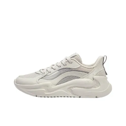 361° Slip-Resistant Low-Top Chunky Sneakers Women's Beige Gray