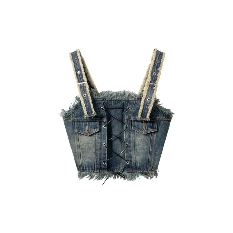 BE ALL KABUTO Camisole Women's Denim Blue-1