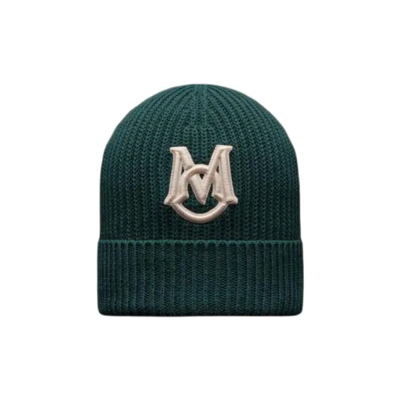 Moncler Logo Patch Knitted Beanie-1