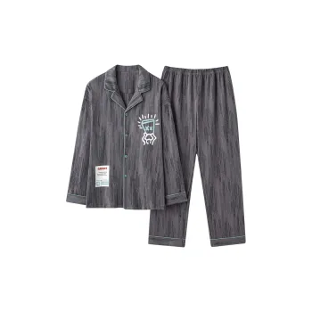 Chun Xi Pajama Set Men's Dark Gray