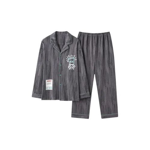 Chun Xi Pajama Set Men's Dark Gray