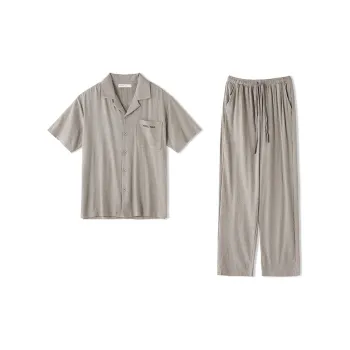 QINZUIMAO Pajama Set Men's Space Gray