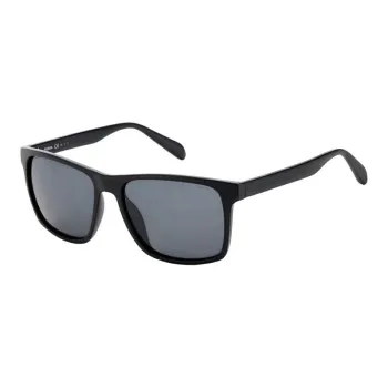 FOSSIL Plastic Irregular Shape Sunglasses Men's Black