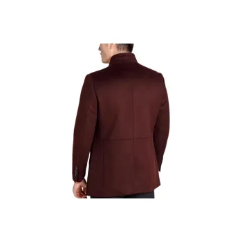 BRAUN BUFFEL Coats Men's Burgundy