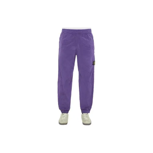 STONE ISLAND Tear-resistant Metal Nylon Series Casual Pants Men Purple