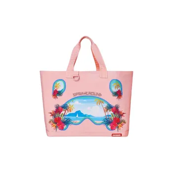 SPRAYGROUND Polyester Tote Bag Shopping Bag Shoulder Bag Handbag Women's Pink