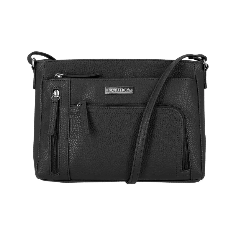 NAUTICA Polyvinyl Chloride Shoulder Bag Crossbody Bag Women's Black-0