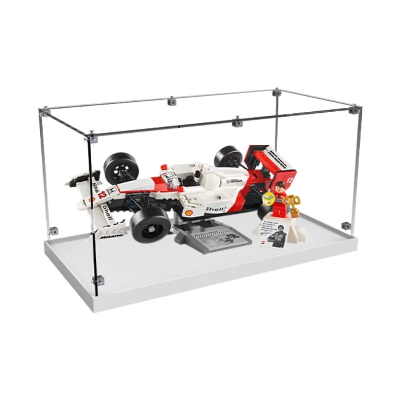 KGBOX ICONS10330 McLaren MP4/4F1 With Ayrton Senna Racing Display Case Model Accessories-0