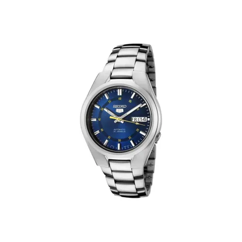 SEIKO Automatic Mechanical Movement Stainless Steel Strap Watch Men's Watch Blue Dial