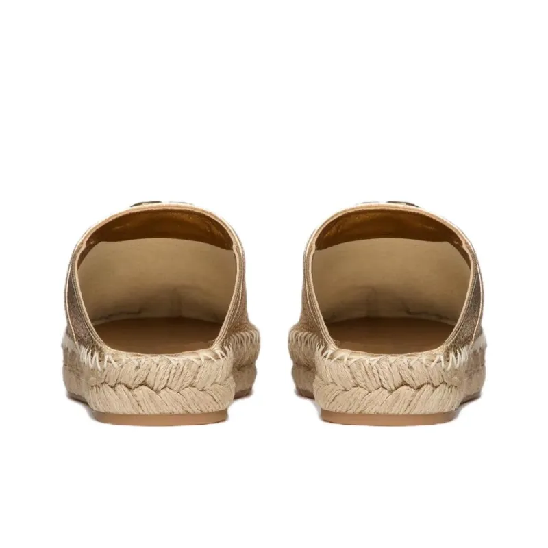 Valentino Garavani VLogo Metallic Leather Mules-3