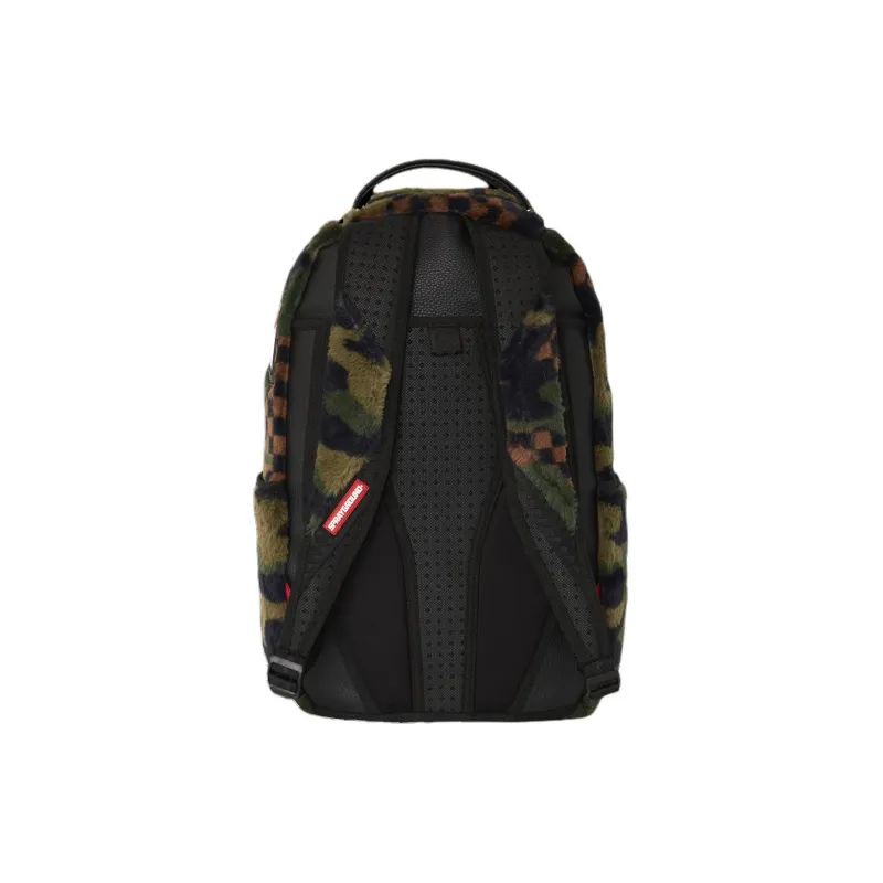 SPRAYGROUND Polyester With Faux Fur Backpack Unisex Camouflage-3