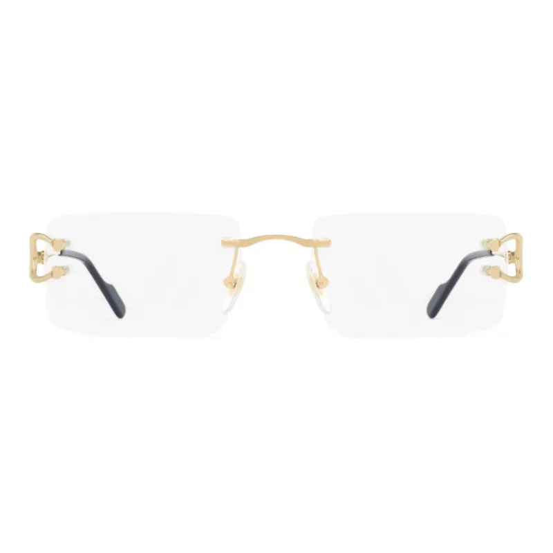 Cartier Eyewear Rimless Rectangle frame Glasses-0