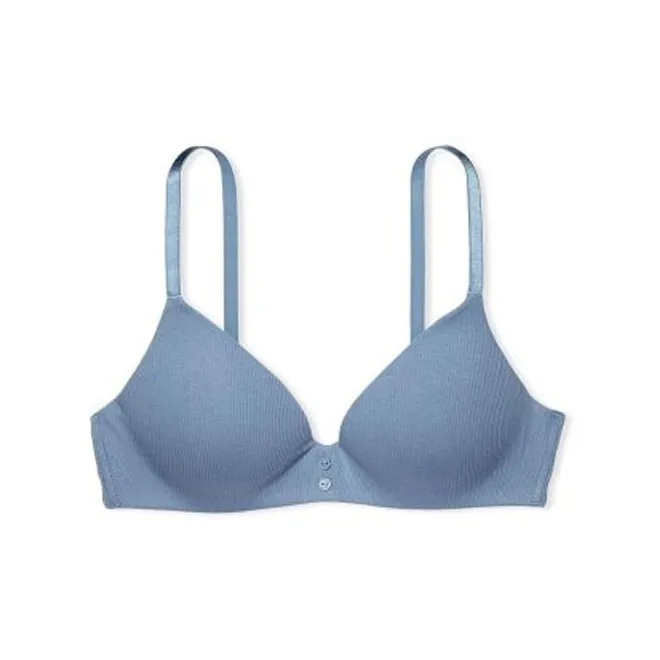 VICTORIA'S SECRET Bra Women's Washed Denim Blue-0