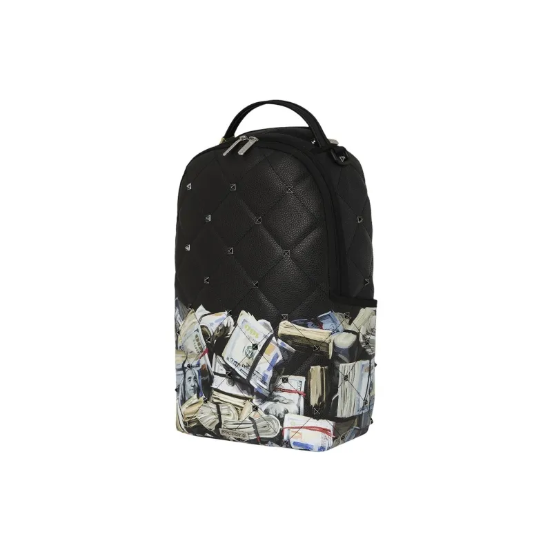 SPRAYGROUND Artificial Leather Backpack Unisex Black-1