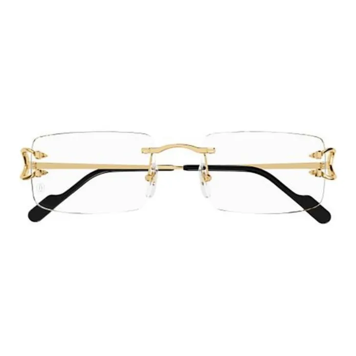 Cartier Eyewear Rimless Rectangle frame Glasses-1