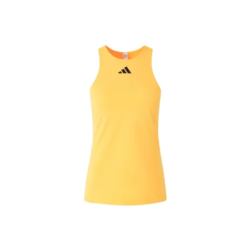 Adidas Tank Tops Women's Light Yellow