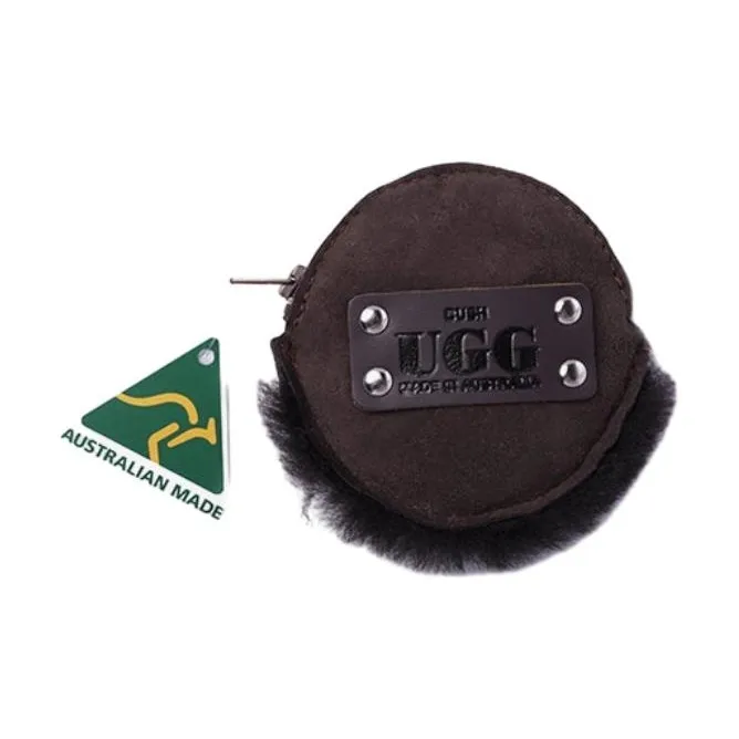 UGG Shearling Wallet Unisex Chocolate-1