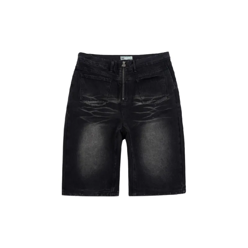 S45 Denim Shorts Men Black-1