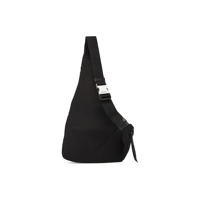 PRADA Recycled Nylon Sling Bag, Shoulder Bag, Crossbody Bag Men's Black-2