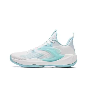 Anta Light Cavalry 9 Cushioning Anti Slip And Wear Resistant Low Top Basketball Shoes Men's White Gray Blue