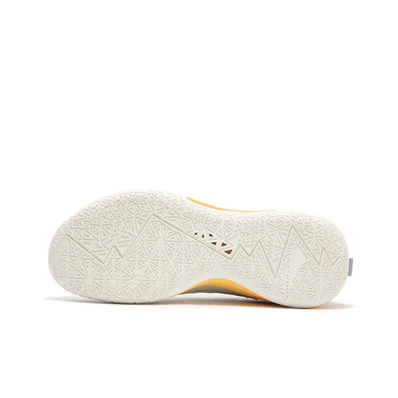 361° BIG3 5.0 Quick Basketball Shoes Unisex Low Top White/Yellow-4