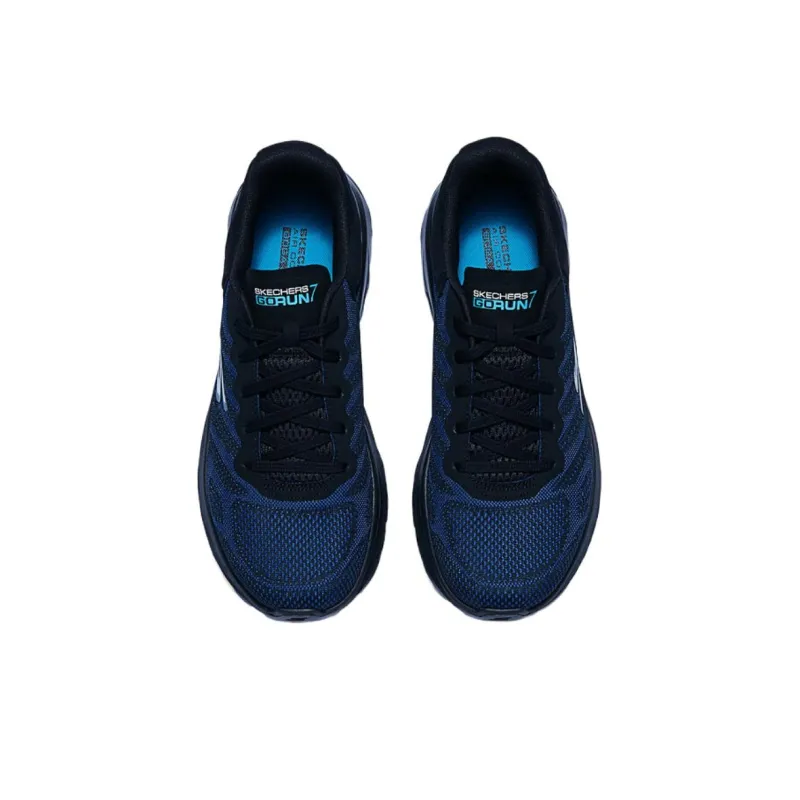 Skechers Non slip Lightweight Low Top Casual Running Shoes Men's Black Blue-2