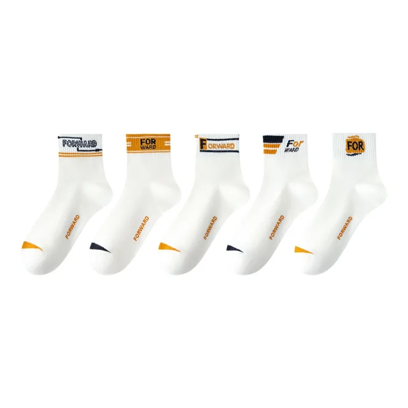 MIIOW Mid Calf Socks Unisex 5 Pack-9