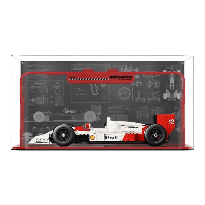 KGBOX ICONS10330 McLaren MP4/4F1 With Ayrton Senna Racing Display Case Model Accessories-12