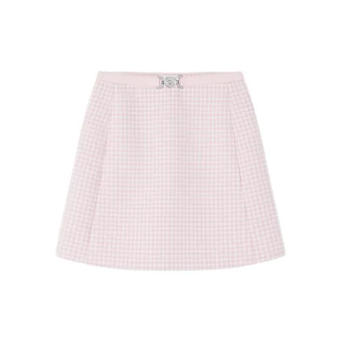 VERSACE Casual Short Skirts Women's Light Pink Red