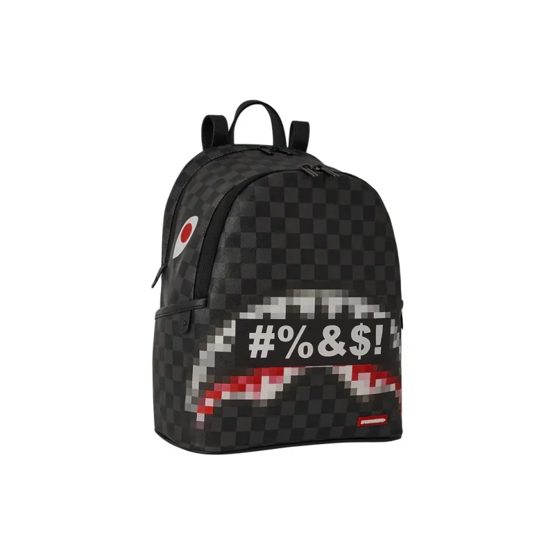 SPRAYGROUND Artificial Leather Backpack Unisex Black-1