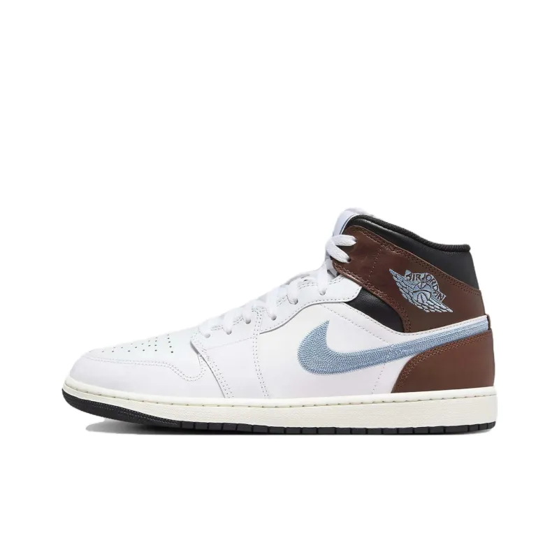 Jordan 1 Mid SE Brown Blue Grey-0