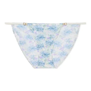 VICTORIA'S SECRET Underpants Women's 1 Pack Light Blue Floral Print