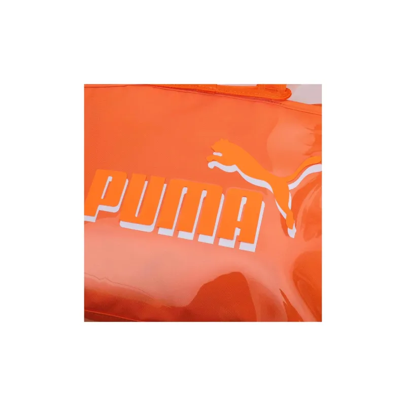 PUMA Polyurethane Tote Bag, Shopping Bag, Shoulder Bag, Handbag Regular Women's Bright Orange-2
