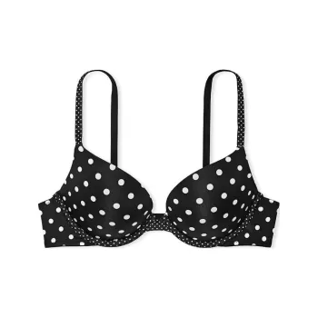 VICTORIA'S SECRET Bra Women's Black Polka Dot