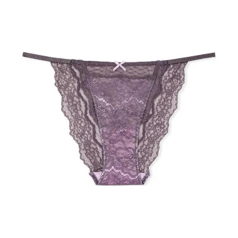 VICTORIA'S SECRET Underpants Women's 1 Pack Purple Gray-0