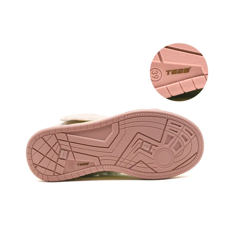 T628 Letter Puffy Shoes Anti Slip Wear Resistant Low Top Skateboard Shoes Unisex-14