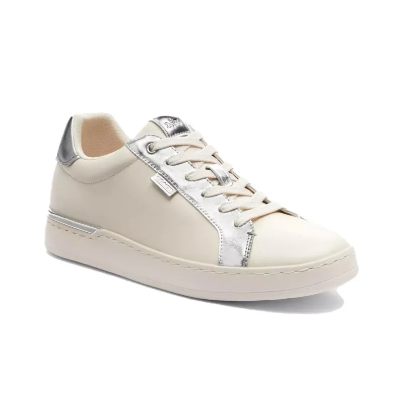 COACH Low Top Skateboard Shoes Women's White-2
