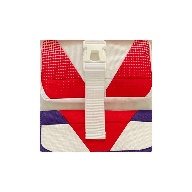 LiNing Sports Basketball Collection Polyester Backpack Regular Unisex White/Red/Blue-2