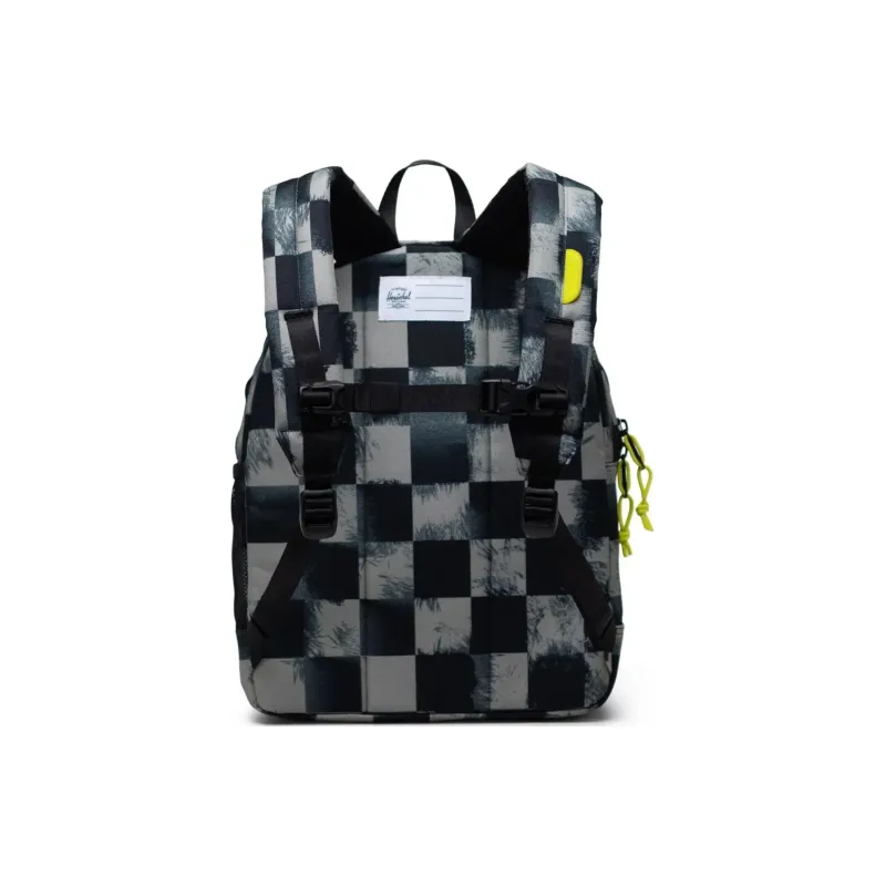 Herschel Recycled Fabric Backpack Unisex Black Plaid-2