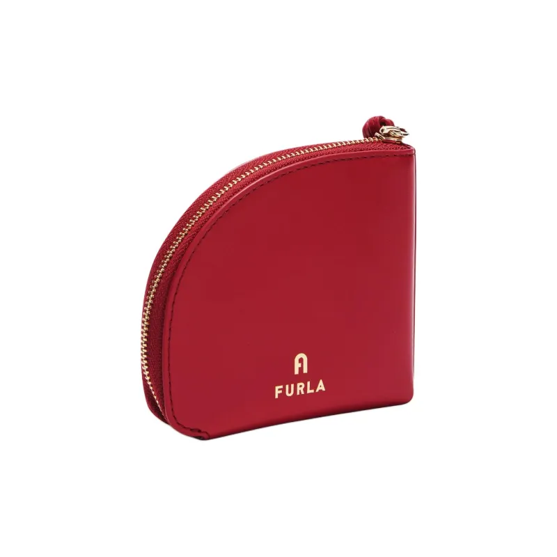 Furla Calfskin Wallets Coin Purses Medium Size Women's Venetian Red-1