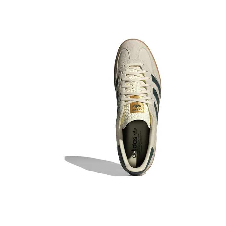 Adidas Originals Gazelle Indoor Cream White Collegiate Green Gum-4