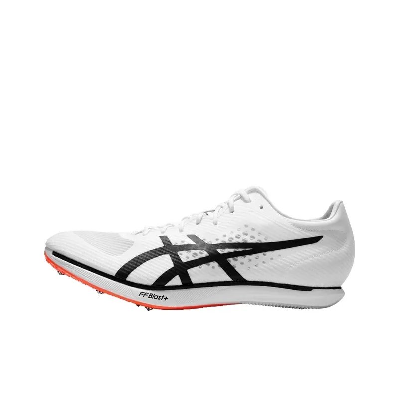 Asics Abrasion Resistant Breathable Low Top Marathon Running Shoes Unisex White-0