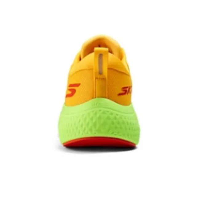 Skechers Cushioning Wear Resistant Low Top Running Shoes Men's Orange Green-3