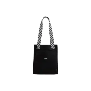 Vans Cotton Tote Bag, Shopping Bag, Shoulder Bag Medium Size Unisex Black