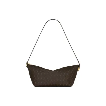 SAINT LAURENT Monogramme Canvas With Smooth Leather Shoulder Bag, Portable Crossbody Bag Women's