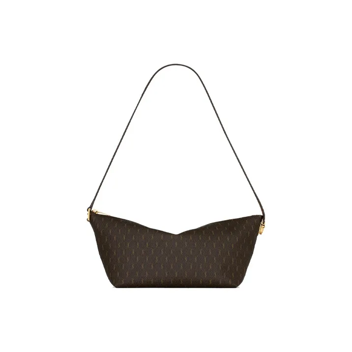 SAINT LAURENT Monogramme Canvas With Smooth Leather Shoulder Bag, Portable Crossbody Bag Women's-0