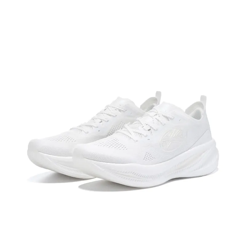 BMAI Carbon FLY Shock Absorbers Slip Resistant, Abrasion Resistant, Breathable Low Top Running Shoes Men's White-2