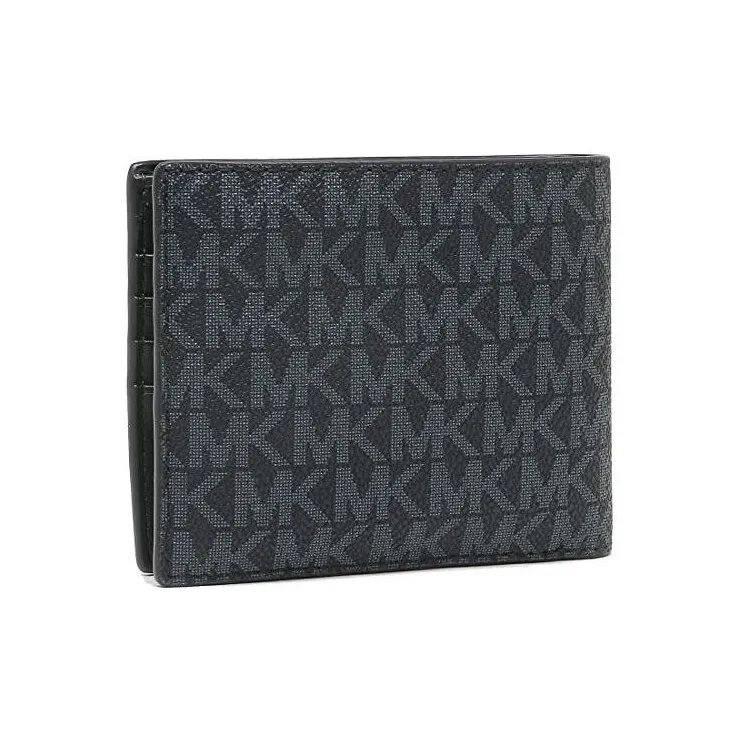 MICHAEL KORS MK Cooper Artificial Leather Wallet Medium Size Men's Marine Blue-5